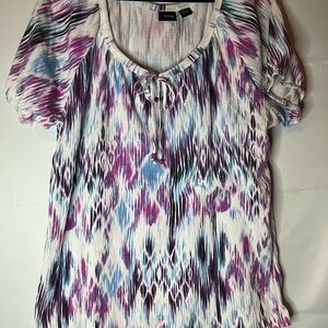 Basic Editions Multicolor Patterned Blouse